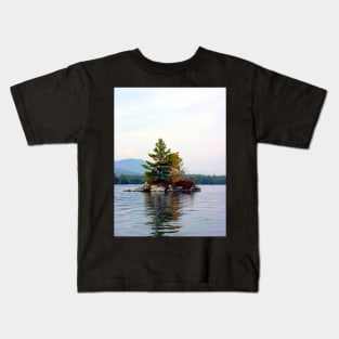 Lonely Island of Fall Kids T-Shirt